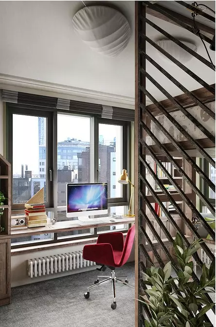 Mix de design brilhante: loft, industrial, eco e país no interior do apartamento 11128_48