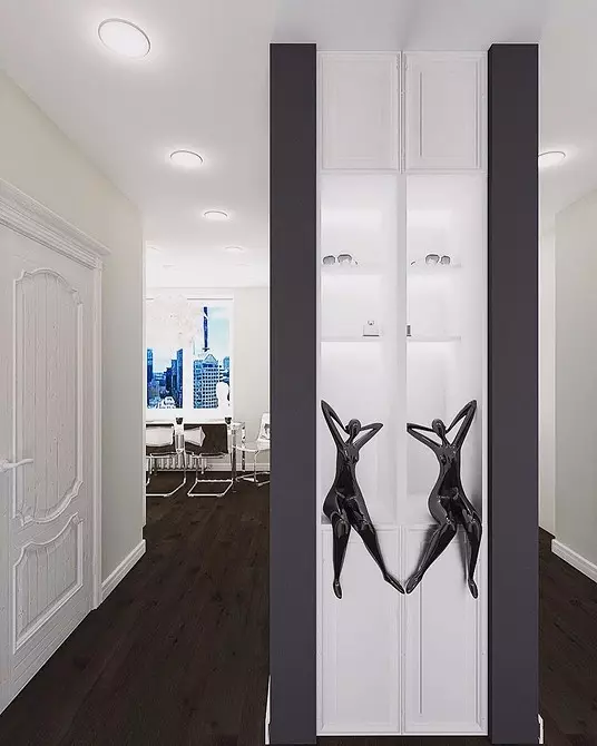 Дизайн на коридора в апартамента: Направете малко място стилно и удобно 11160_25