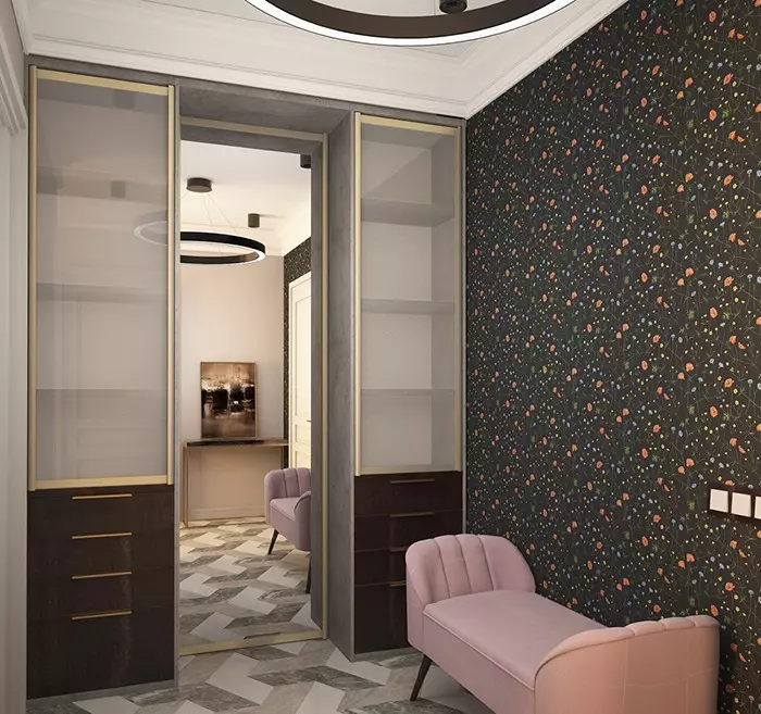 Design af gangen i lejligheden: Lav en lille plads stilfuld og komfortabel 11160_51