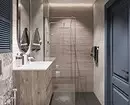 Жижиг угаалгын өрөө сонгохын тулд ямар хавтанг сонгох вэ: зөвлөмж, 60 зураг 11192_122