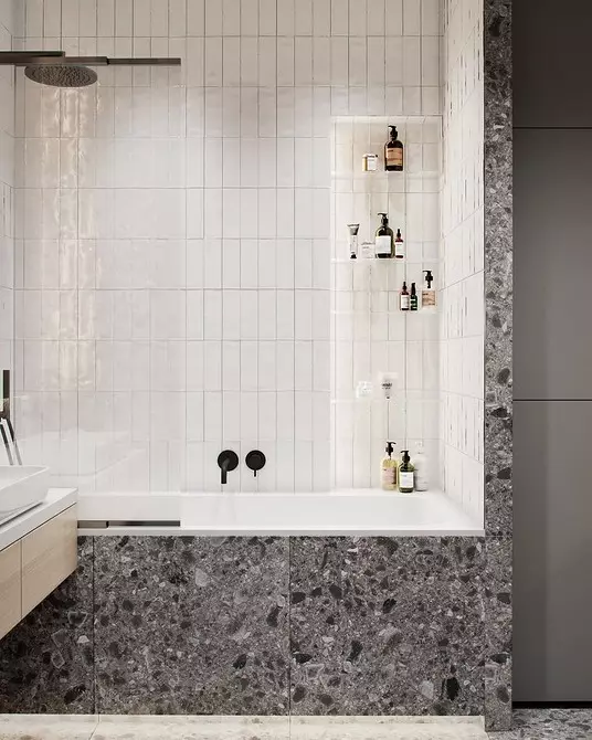Qué azulejo para elegir para un baño pequeño: consejos y 60 fotos 11192_57