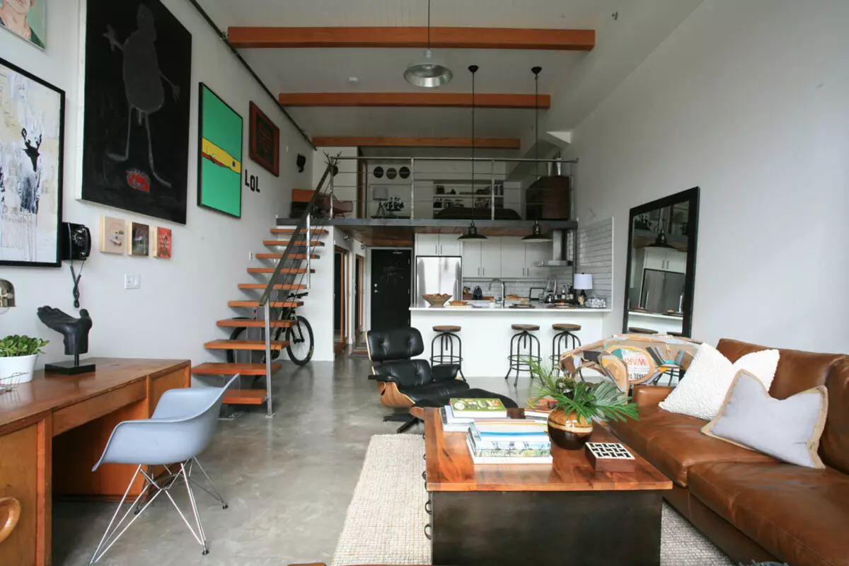 Soverom loft.