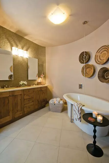 Eco-stijl in de badkamer
