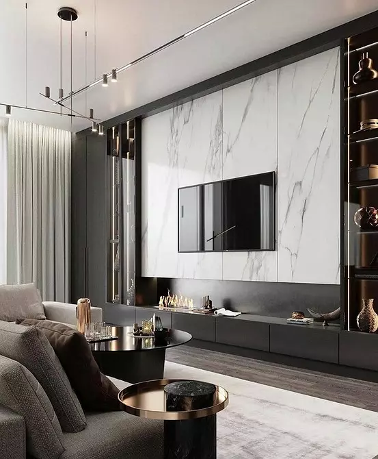 Noble Luxe: 51 foto's met marmer in het interieur 1127_15