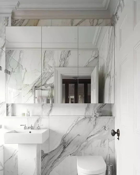 Noble Luxury: 51 fotos amb marbre a l'interior 1127_22