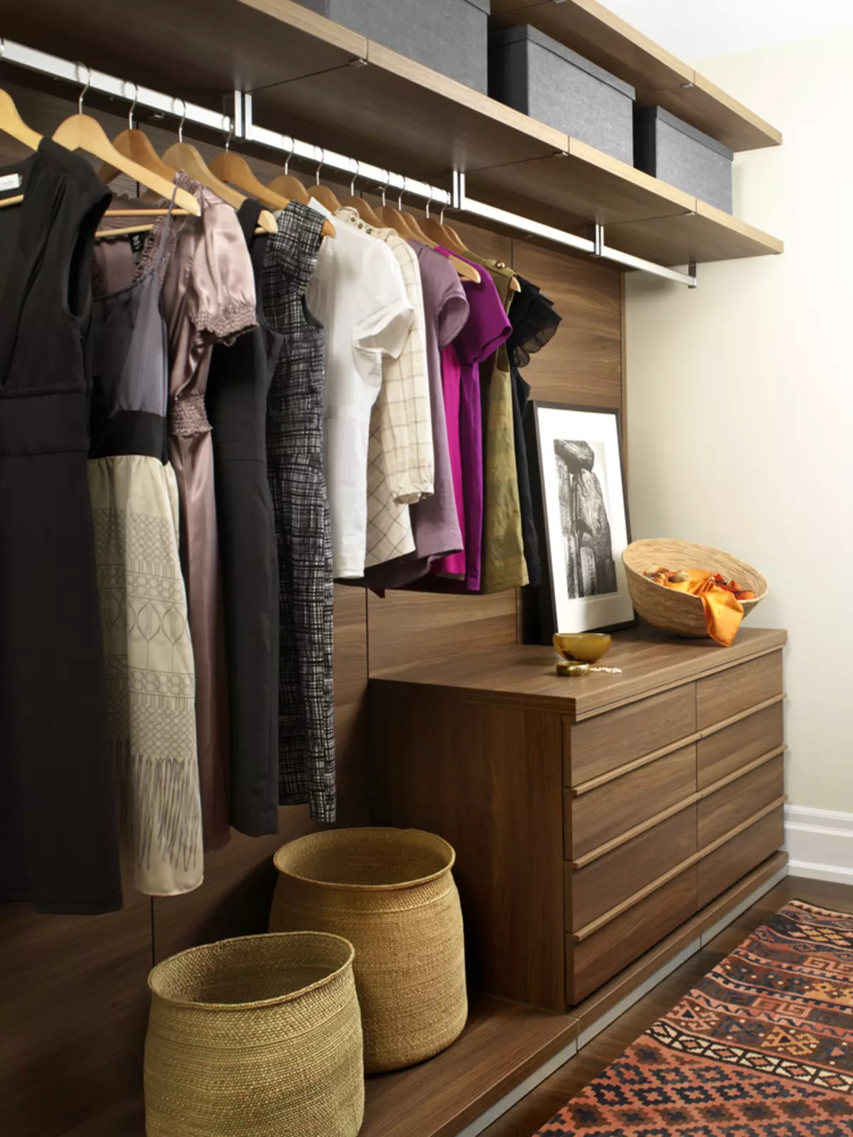 Garderobe in oosterse stijlfoto