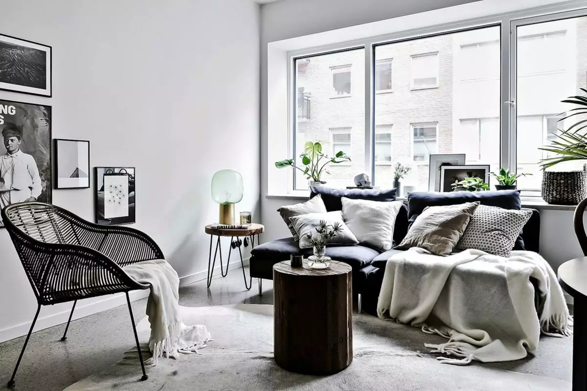 Scandinavian style para sa isang maliit na apartment