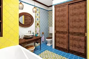 Oblikovanje kopalnic: 12 sodobnih možnosti v različnih stilih 11351_1