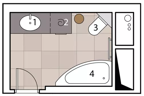 12 باتھ روم ڈیزائن منصوبوں