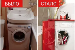 Cara nyelehake mesin cuci ing kamar mandi: 5 Pilihan optimal 11381_1