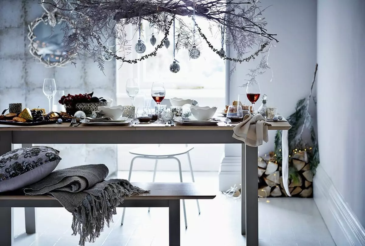 Decoración de ano: 12 ideas sorprendentes para o deseño festivo na casa 11396_19