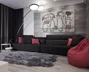 Apartment for a student: Interior in gray-white tones with bright accents 11404_2