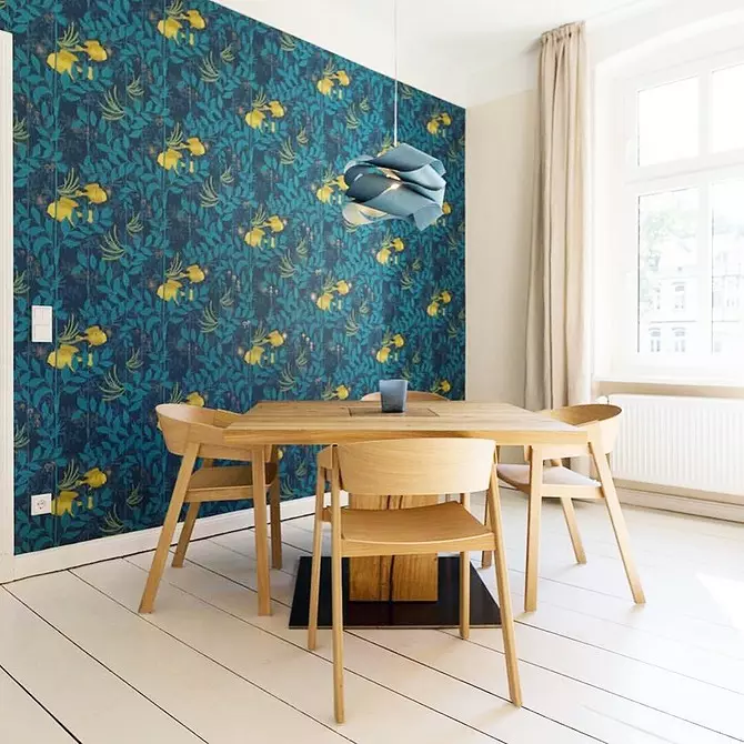 Como combinar Wallpapers na sala para obter un interior elegante 11407_10