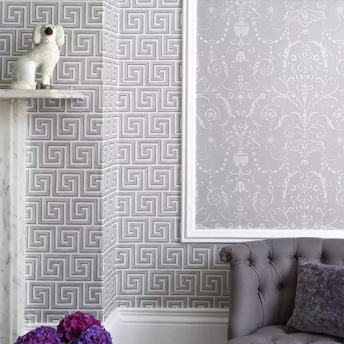 Como combinar Wallpapers na sala para obter un interior elegante 11407_91