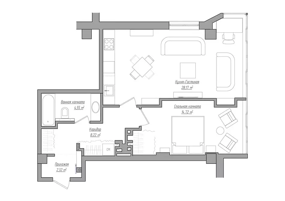 Sophisticatie en nega: Appartement-Boudois voor een jonge minnares 11452_8