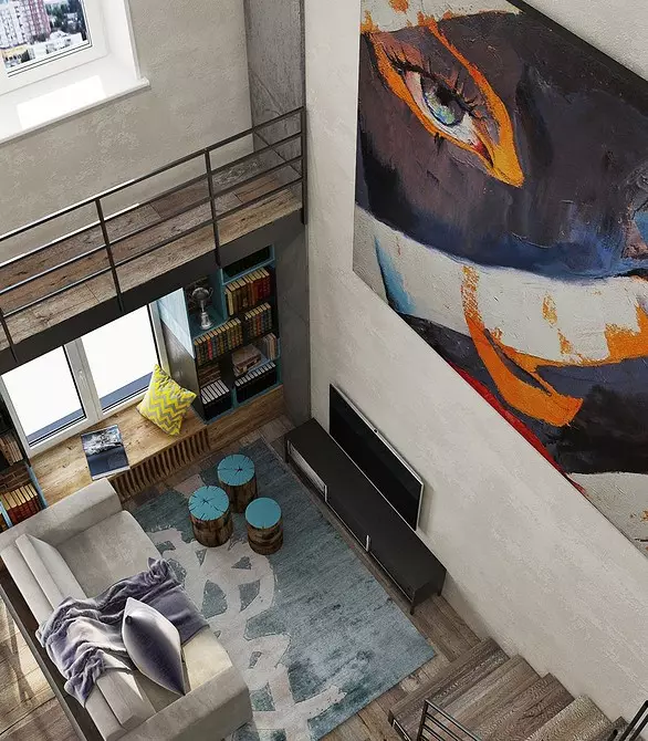 Duplex Loft: apartemen kulawarga modern sareng murangkalih 11466_21