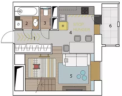 Duplex Loft: თანამედროვე ოჯახის ბინა ბავშვებთან 11466_39