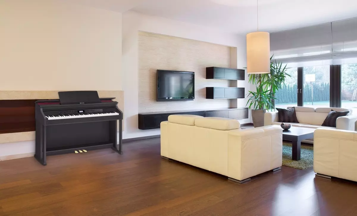 Casio AP-700 i vardagsrummet i modern stil