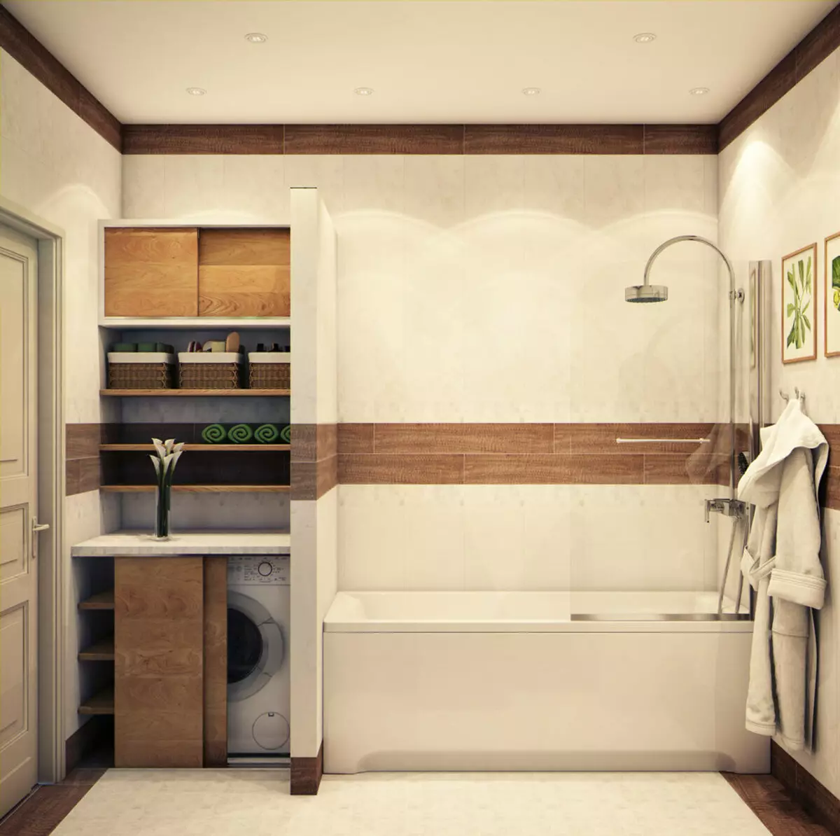 7 bathrooms in which the problem with a lack of place is brilliantly solved