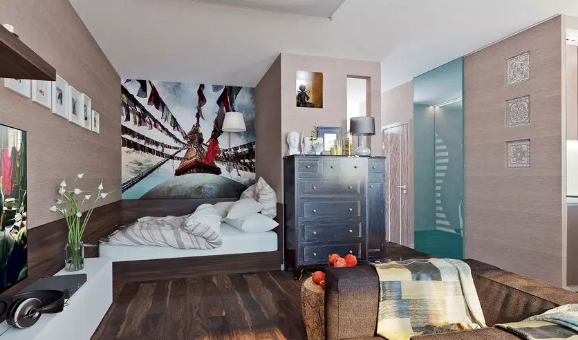 寝室の壁壁画：15のオリジナルデザインソリューション