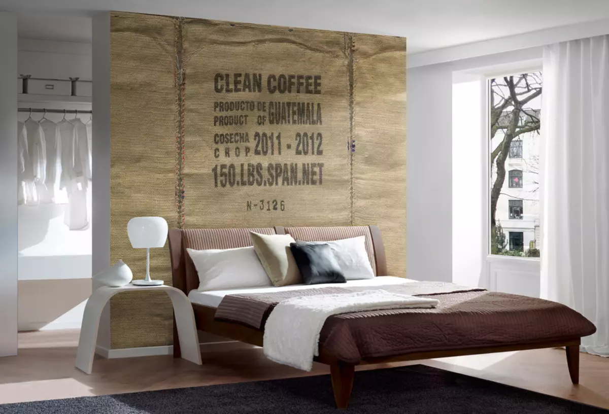 Зидна мурал у спаваћој соби: 15 оригинална дизајнерска решења