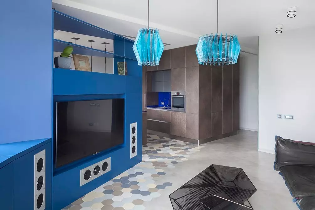 Disseny inusual de l'apartament: disseny de colors blaus 11534_43
