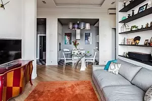 Interior dina gaya kontemporer: apartemen kanggo kulawarga ngora 11545_1