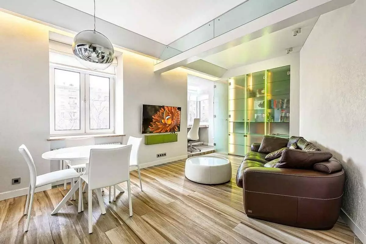 Interiors in White: 18 Syniadau ar gyfer Apartments Bach 11553_11