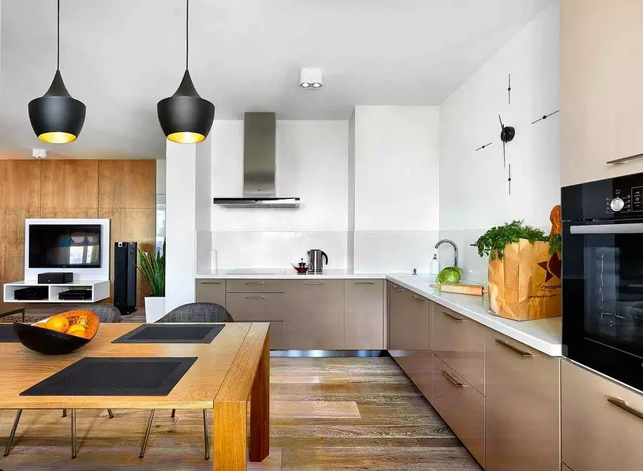 Interiores em branco: 18 ideias para pequenos apartamentos 11553_116