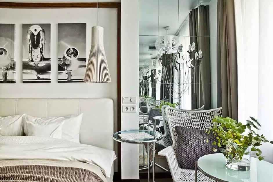 Interiors en blanc: 18 idees per a apartaments petits 11553_88