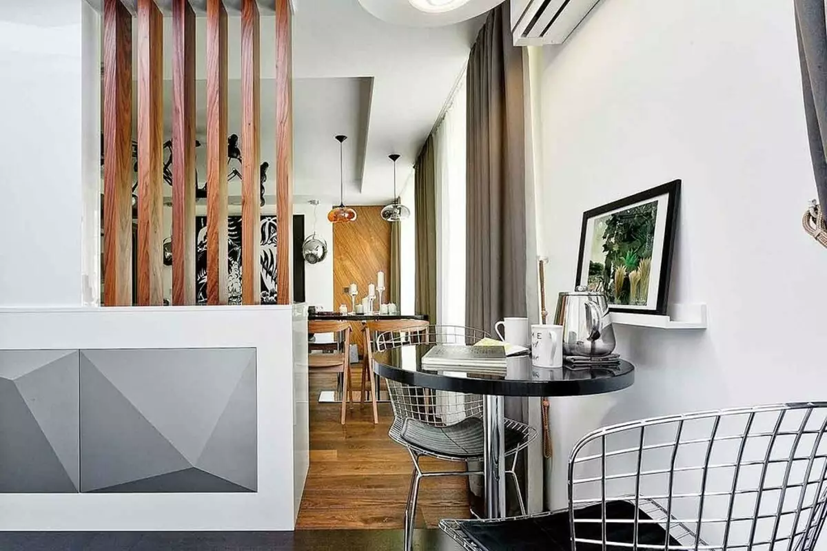 Interiors in White: 18 Syniadau ar gyfer Apartments Bach 11553_91