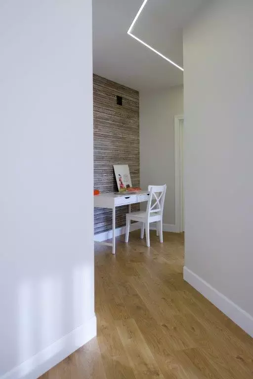 Interiér bytu v Scandinávském stylu: bloky barev a gradientu