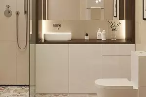 Ergonomi dan desain kamar mandi kecil: 6 aturan penting 11575_1