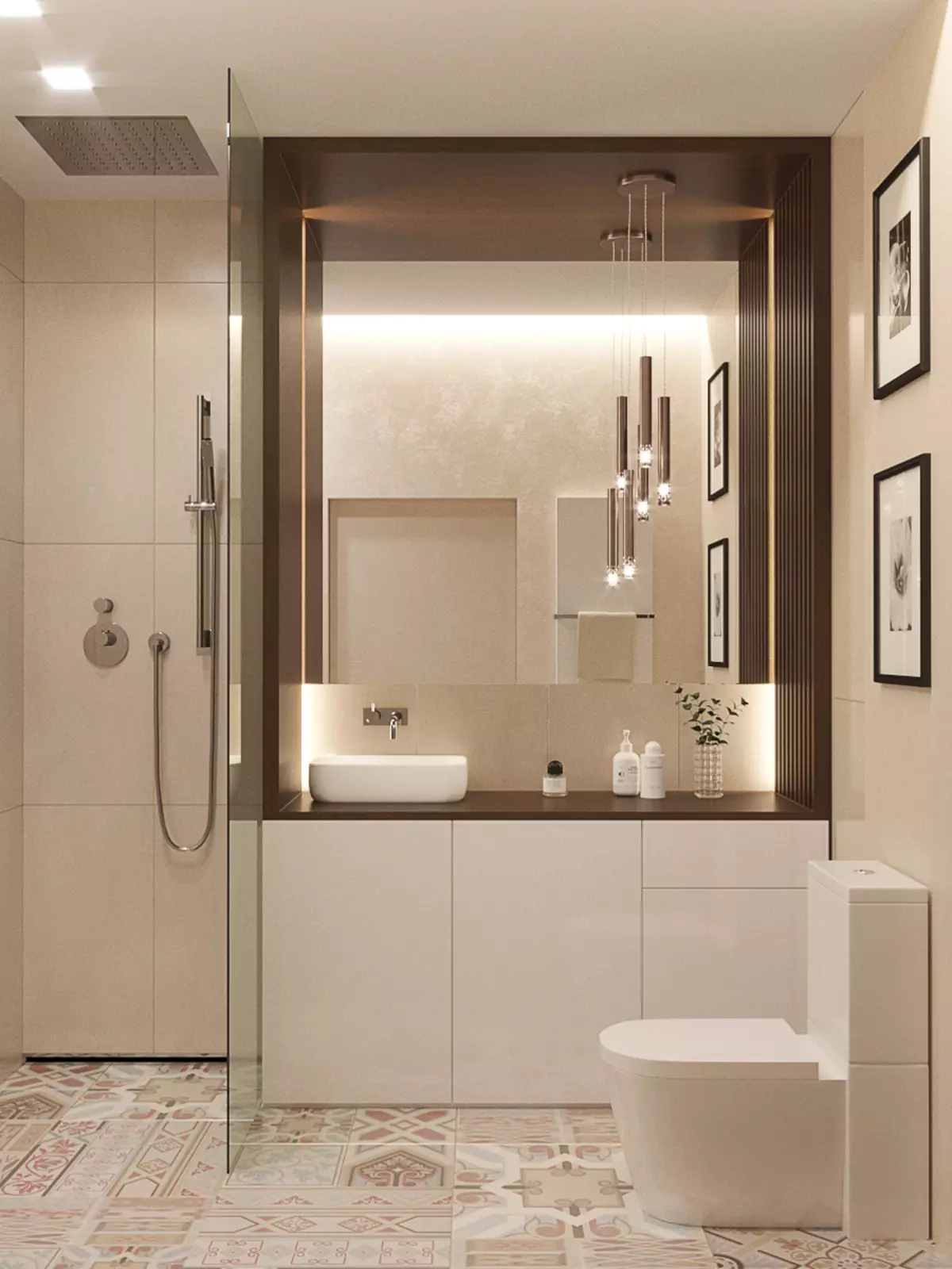 Ergonomie et design d'une petite salle de bain: 6 règles importantes