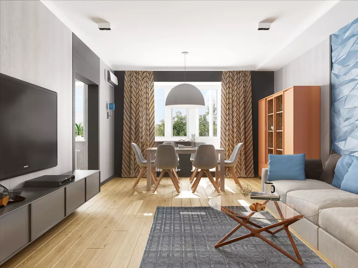 За голямо семейство: стил съвременен в интериора на апартамента