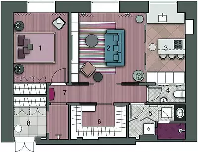 Interior d'un petit apartament amb vistes al terraplè 11627_29