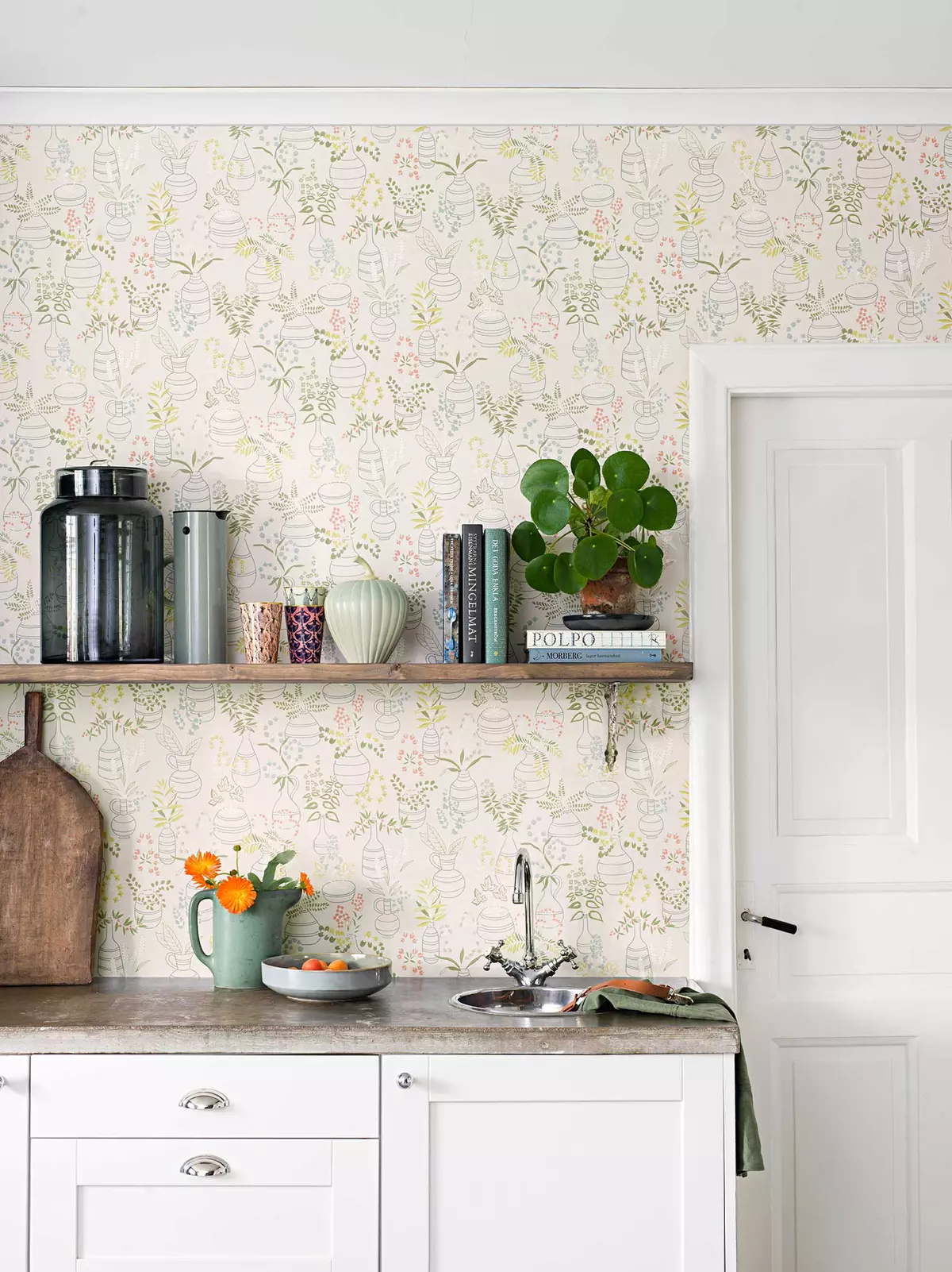 Wallpaper Floral: 10 Gagasan Cerah untuk Interior