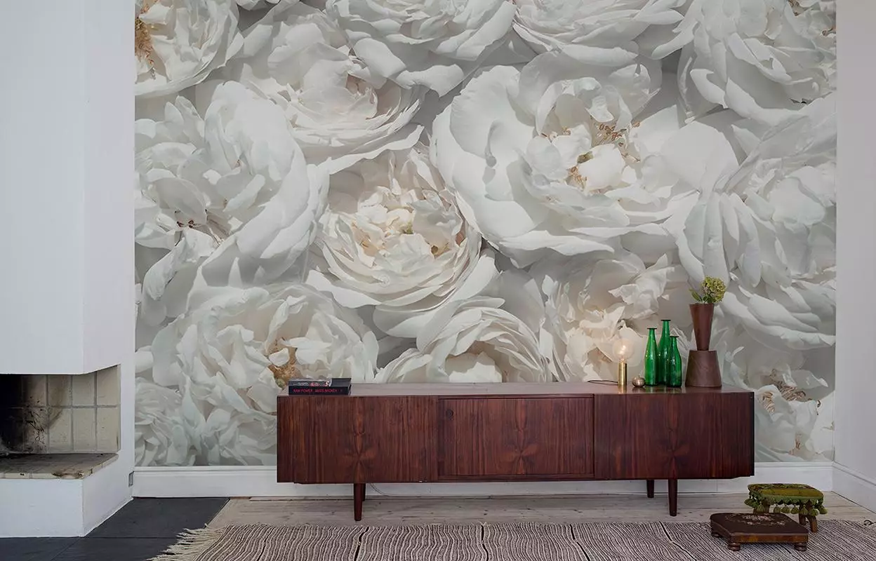 Floral Wallpapers: 10 helder idees vir binneland
