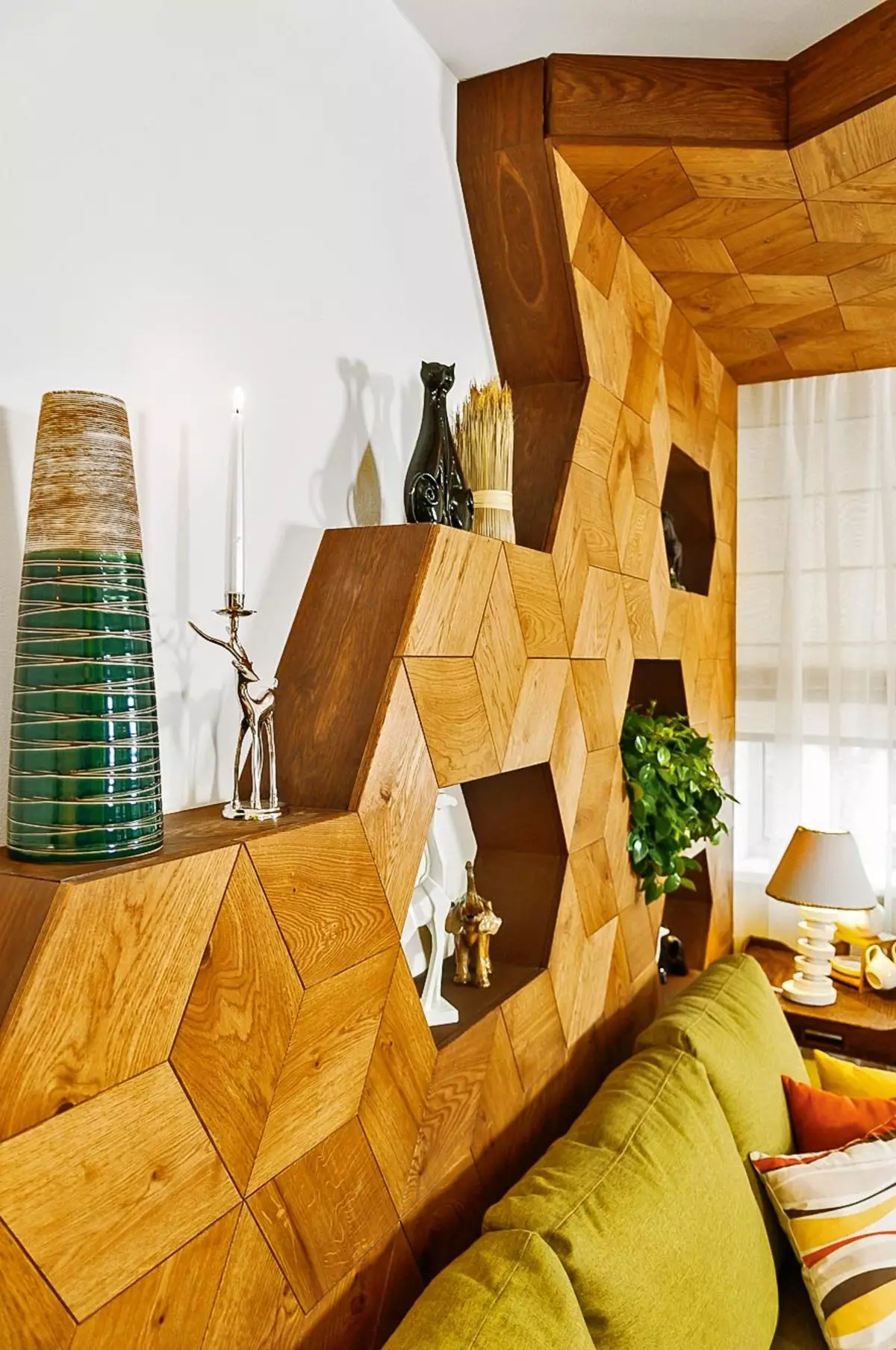 Oasis in the living room: room interior in ecostel