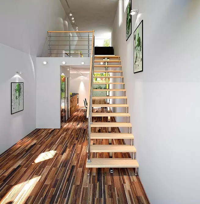 Küçük evler için kompakt merdivenler 11756_23