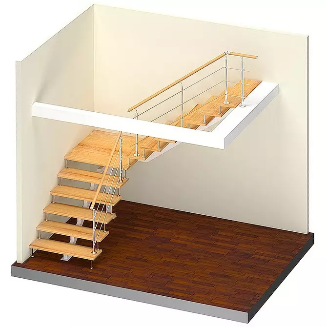 Kompakte trappe vir klein huise 11756_31