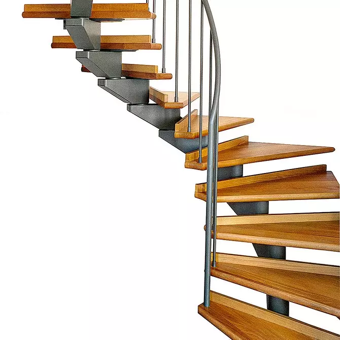 Kompakte trappe vir klein huise 11756_34