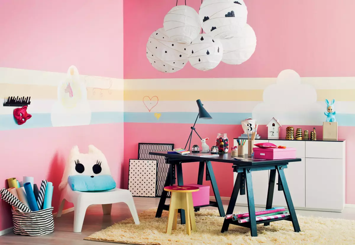 Krāsas bērnu istabām: 3 galvenie atlases kritēriji