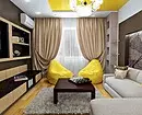 Liten lägenhet interiör: Neutral bakgrund och gula accenter 11925_2