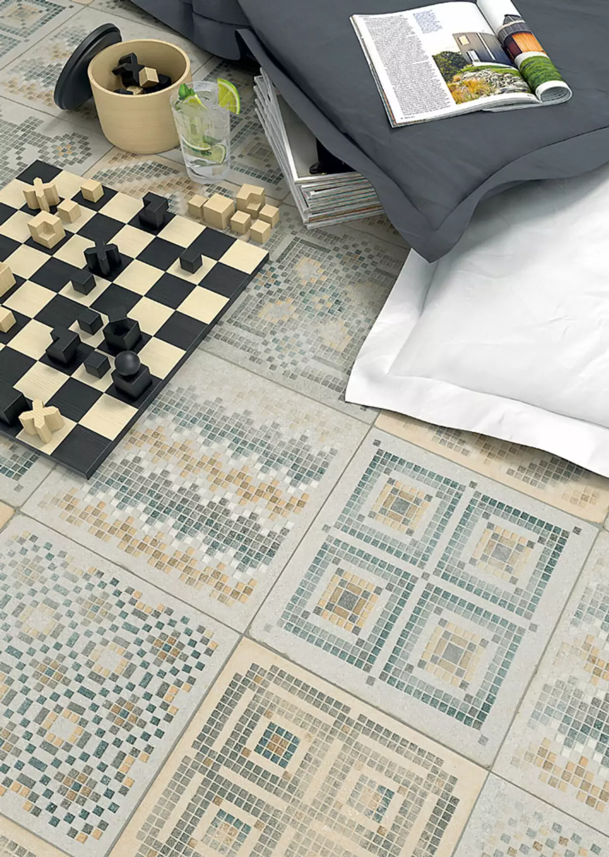 Ceramic tile as decor means