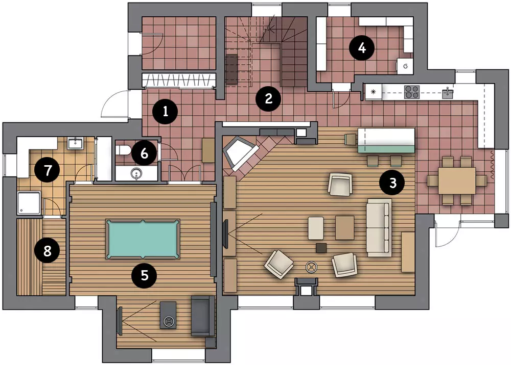 Country house for seasonal residence