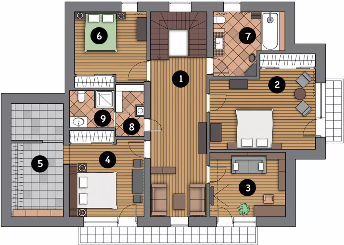 季節の住居のためのカントリーハウス