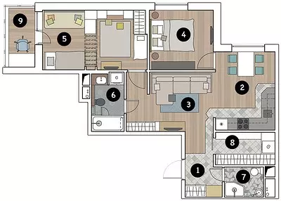 Riktig layout, eller hvordan du finner en garderobe og stue 11994_25