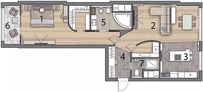 Ohne scharfe Winkel: das Innere der Wohnung in einem modernen Stil 12011_10
