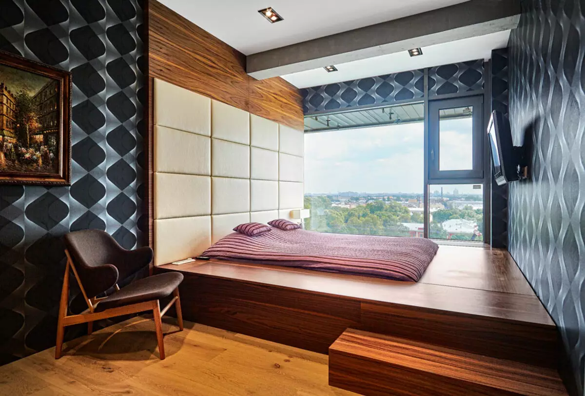 Ecosil উপাদান এবং minimalism সঙ্গে loft